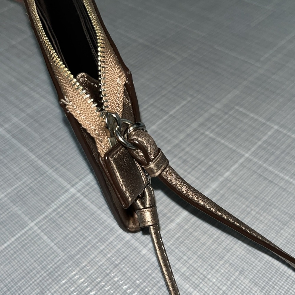 COACH gold wristlet - Picture 8 of 12